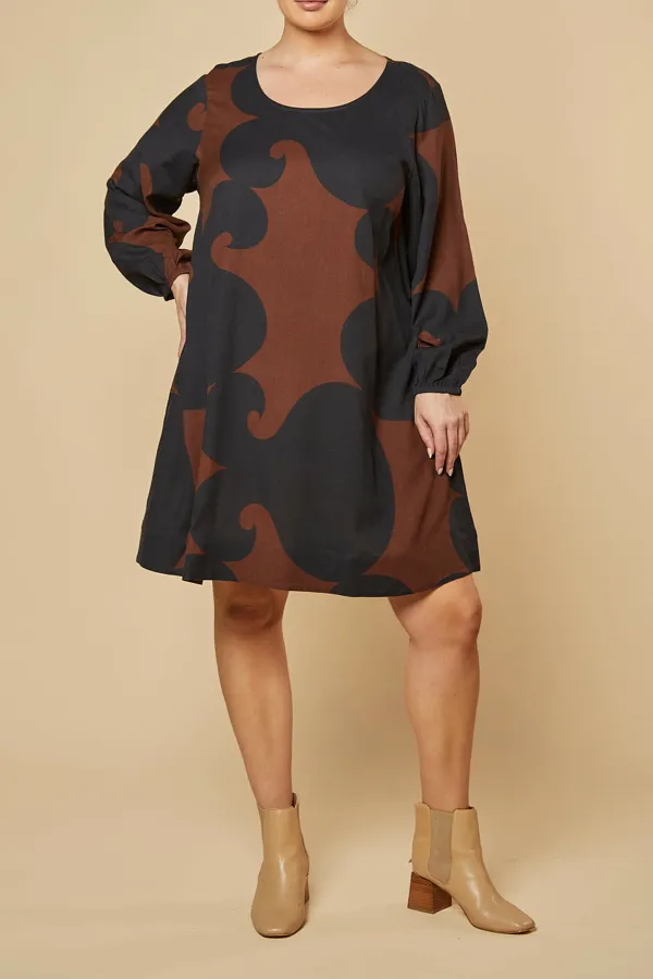 Hazel Short A-Line Tunic Dress in Soho