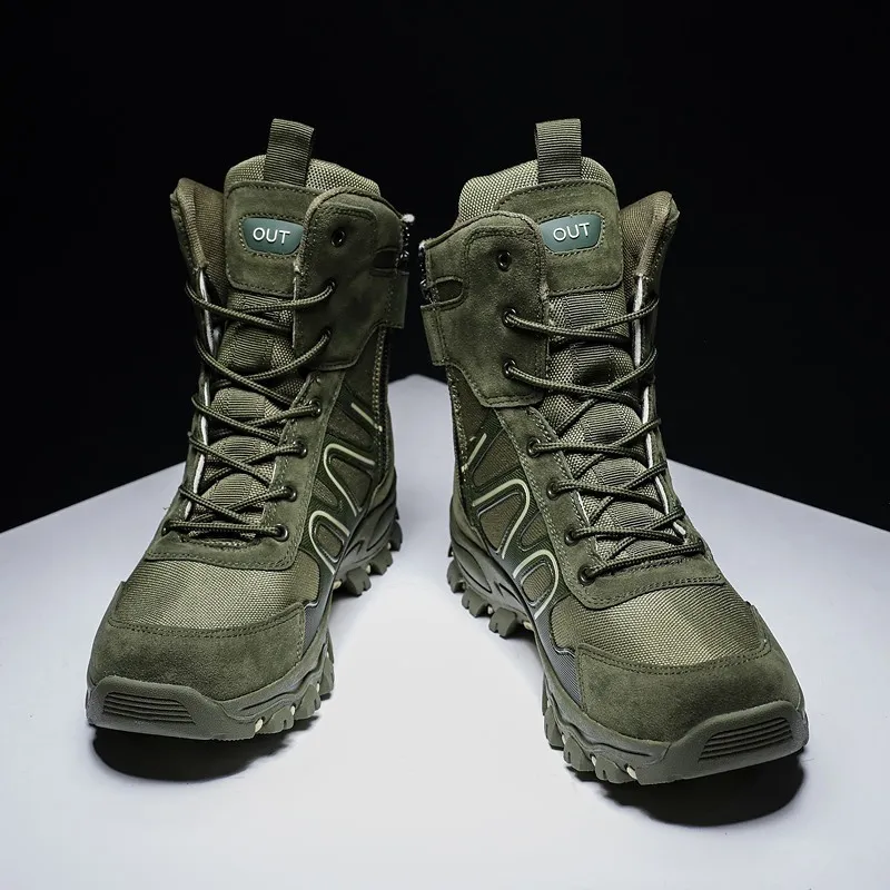 Men's Outdoor Tactical Hiking Boots Non-Slip Breathable Work Boots