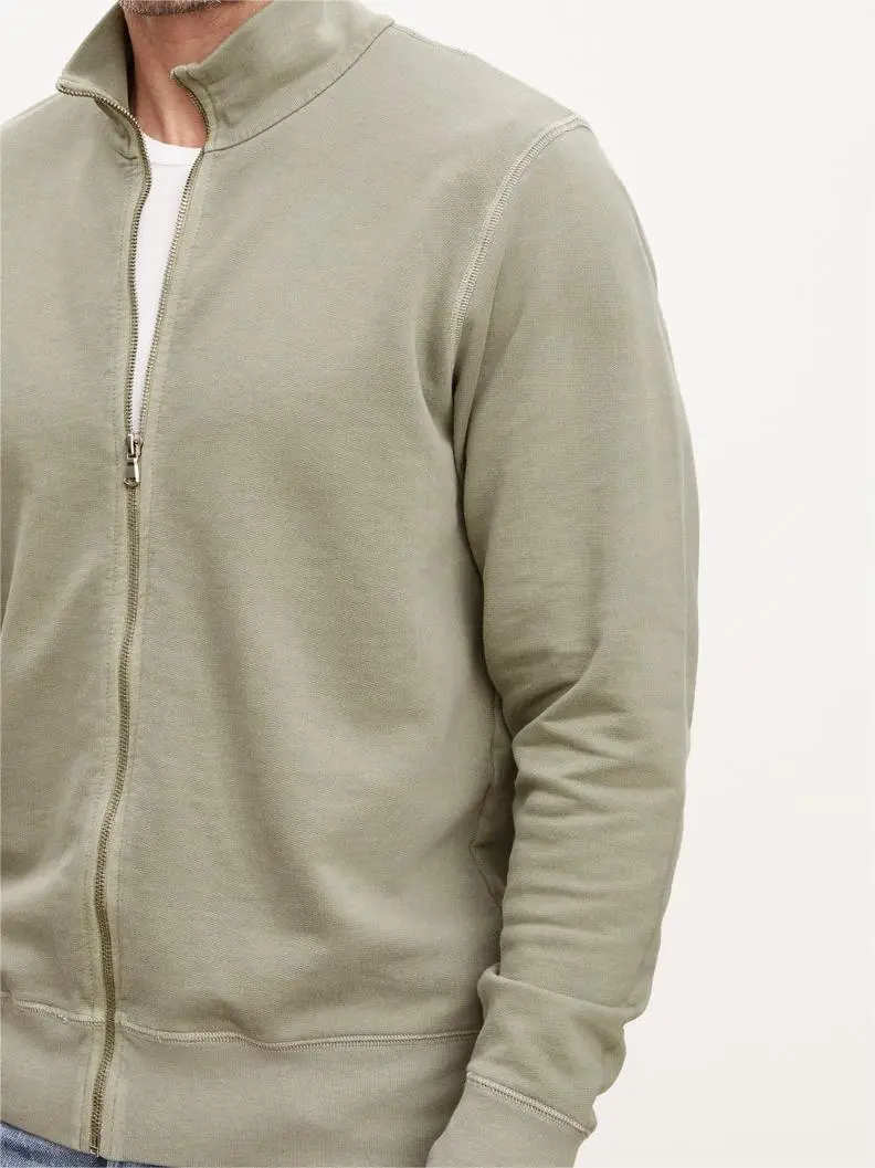 Men'S Zipper Front Stylish Knit Coat