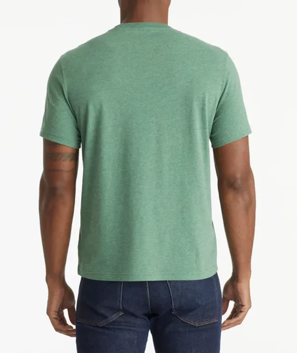 Green Short Sleeve Men Tees