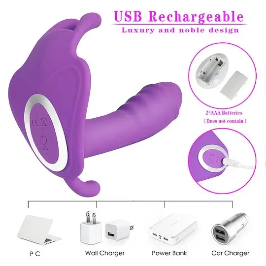 M3 Remote Control Clit G spot Rabbit Dildo Vibrator