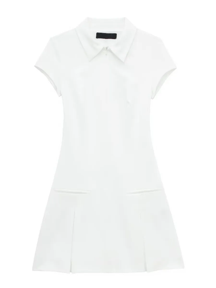 Women's Short Dress with Lapels