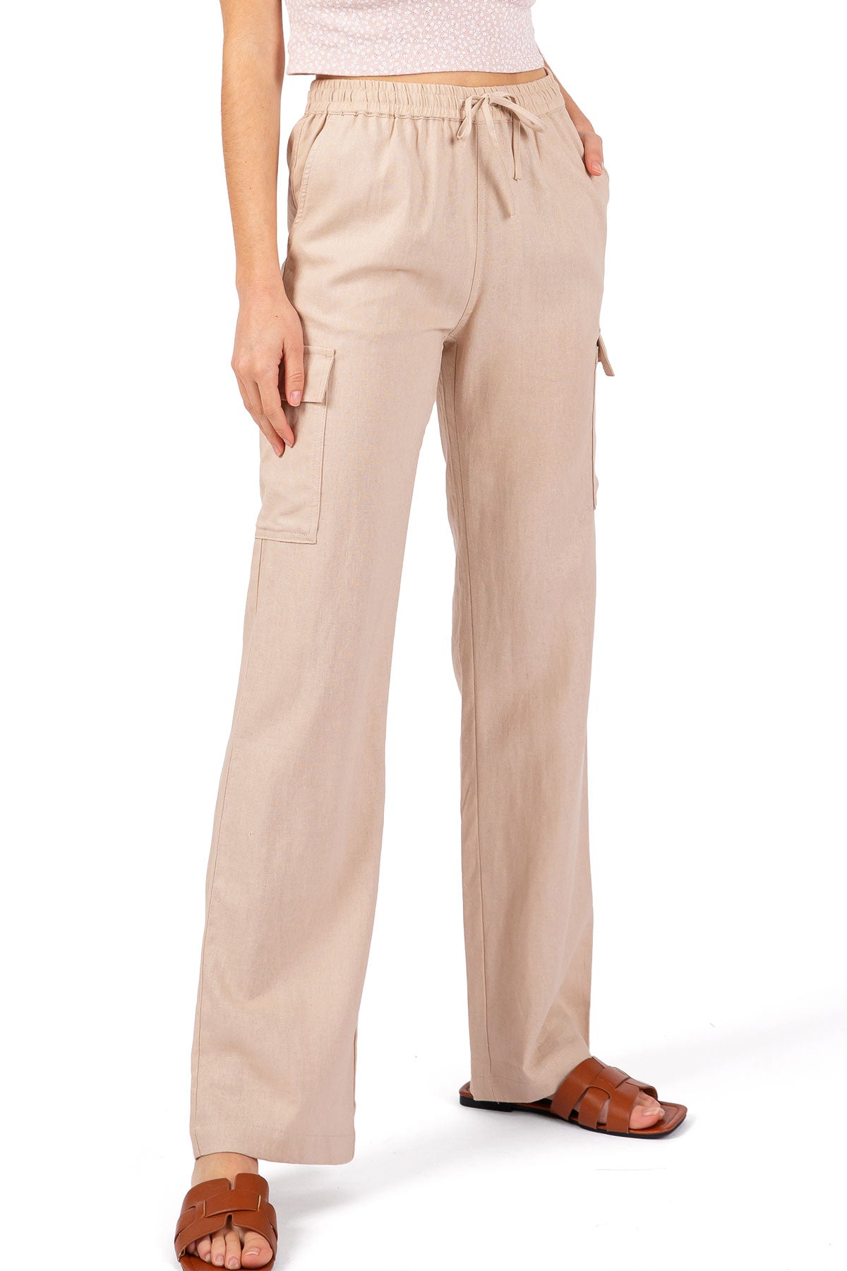 Cargo Linen Pants