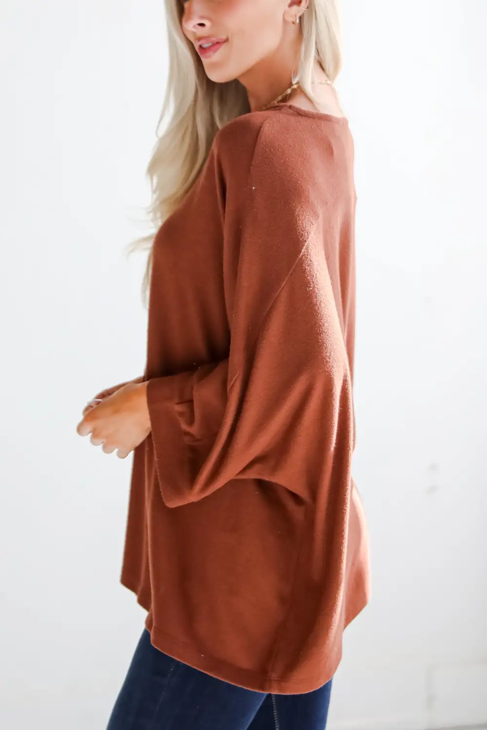 Winning Pick Oversized Soft Knit Top