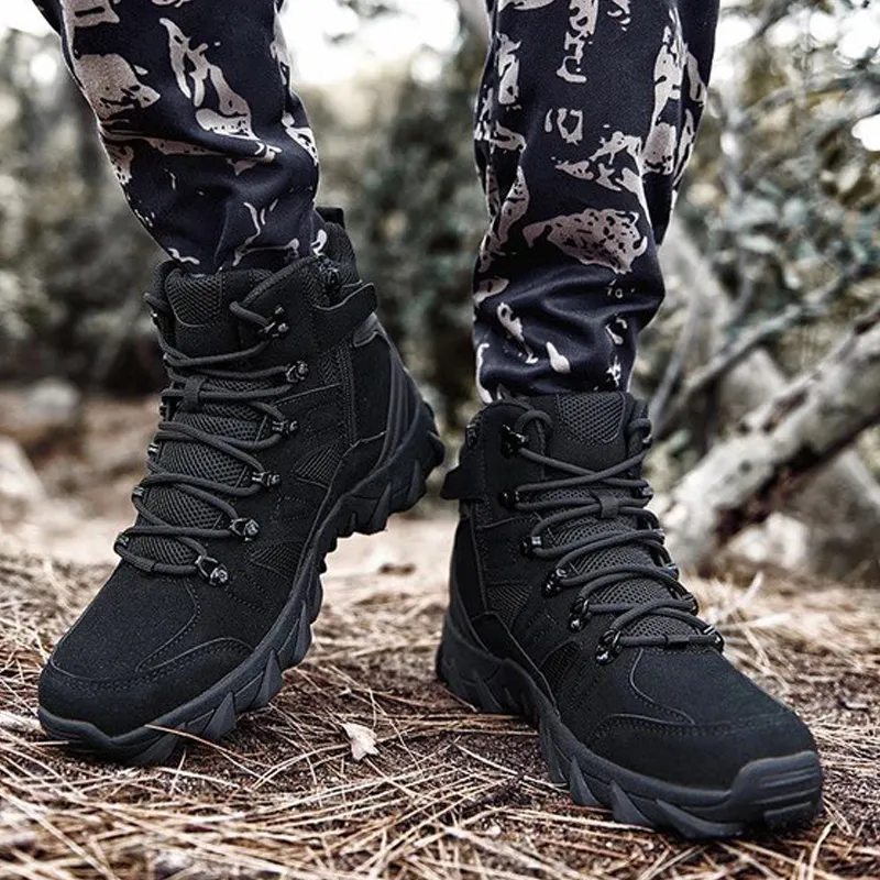 Men's Waterproof Wearable Outdoor Boots Work Boots Combat Boots