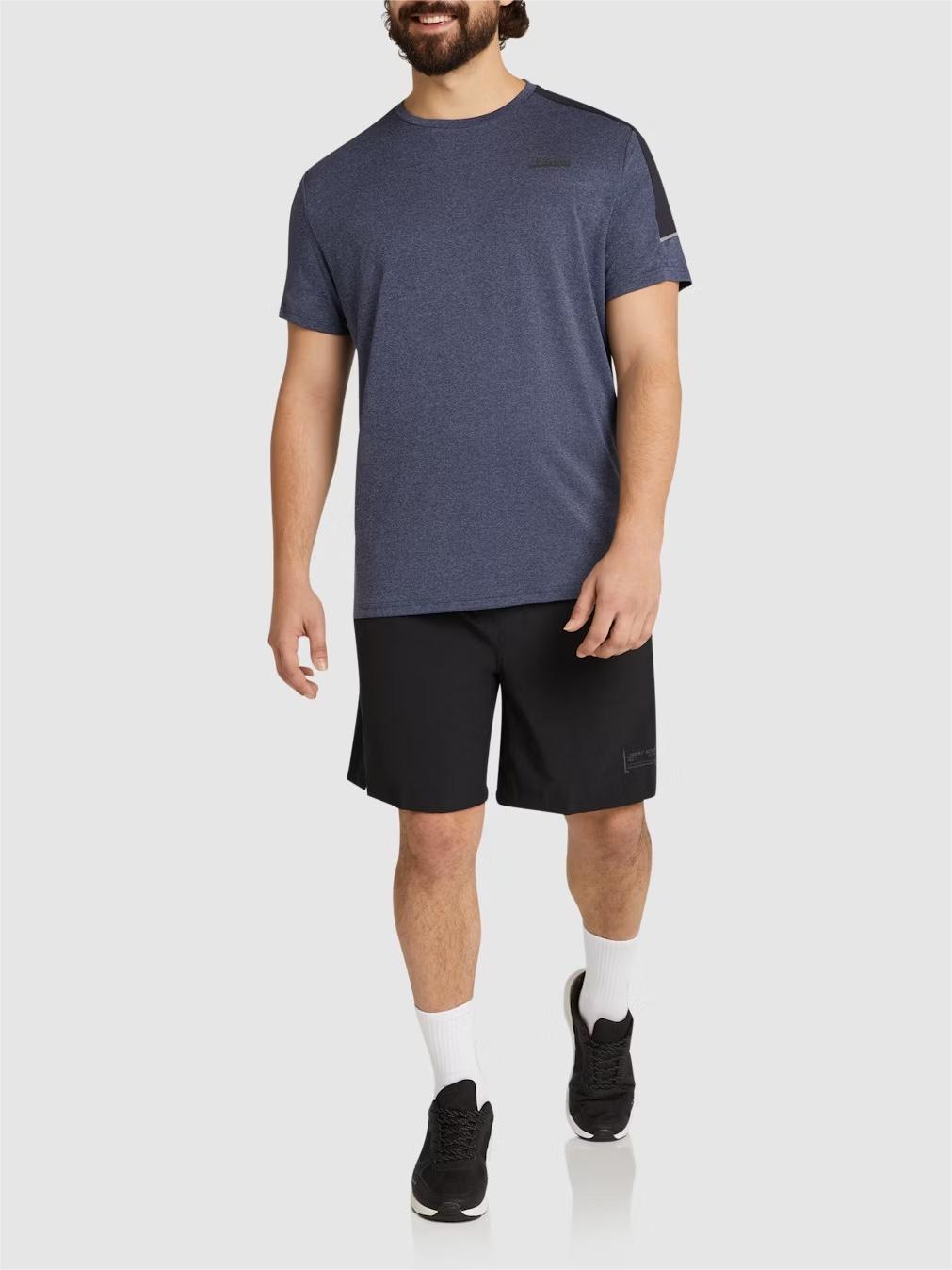 BLACK ACTIVE WOVEN STRETCH SHORT