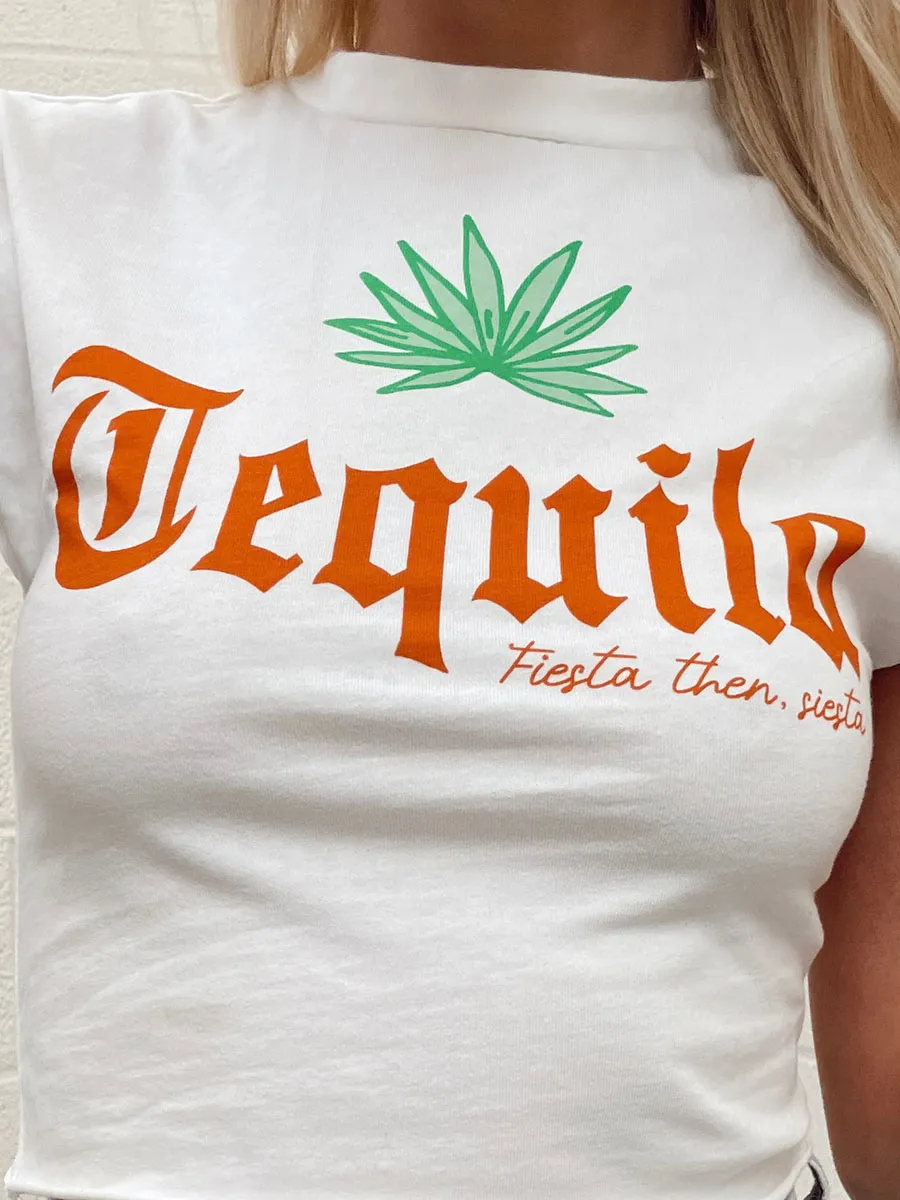 Tequila Fiesta Than Siesta Baby Tee