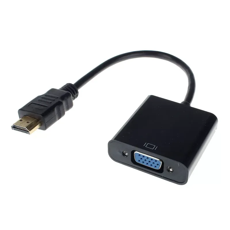 HDMI Male to VGA Converter Adapter With Audio USB Cable 1080P for PC Drop Shipping