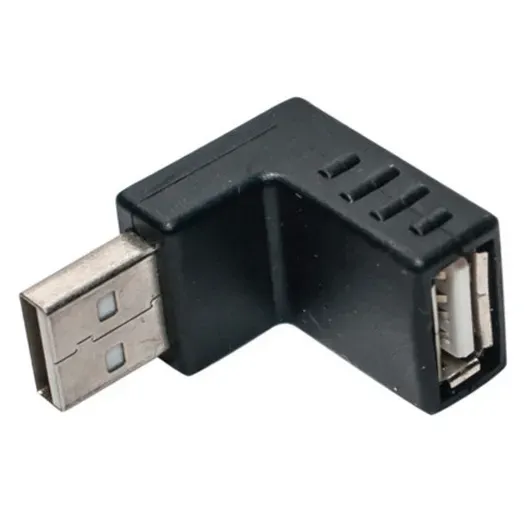 Right Angle USB lower bend connector Right Angle USB Male Down Facing Horizontal Female Adapter Extension Connector