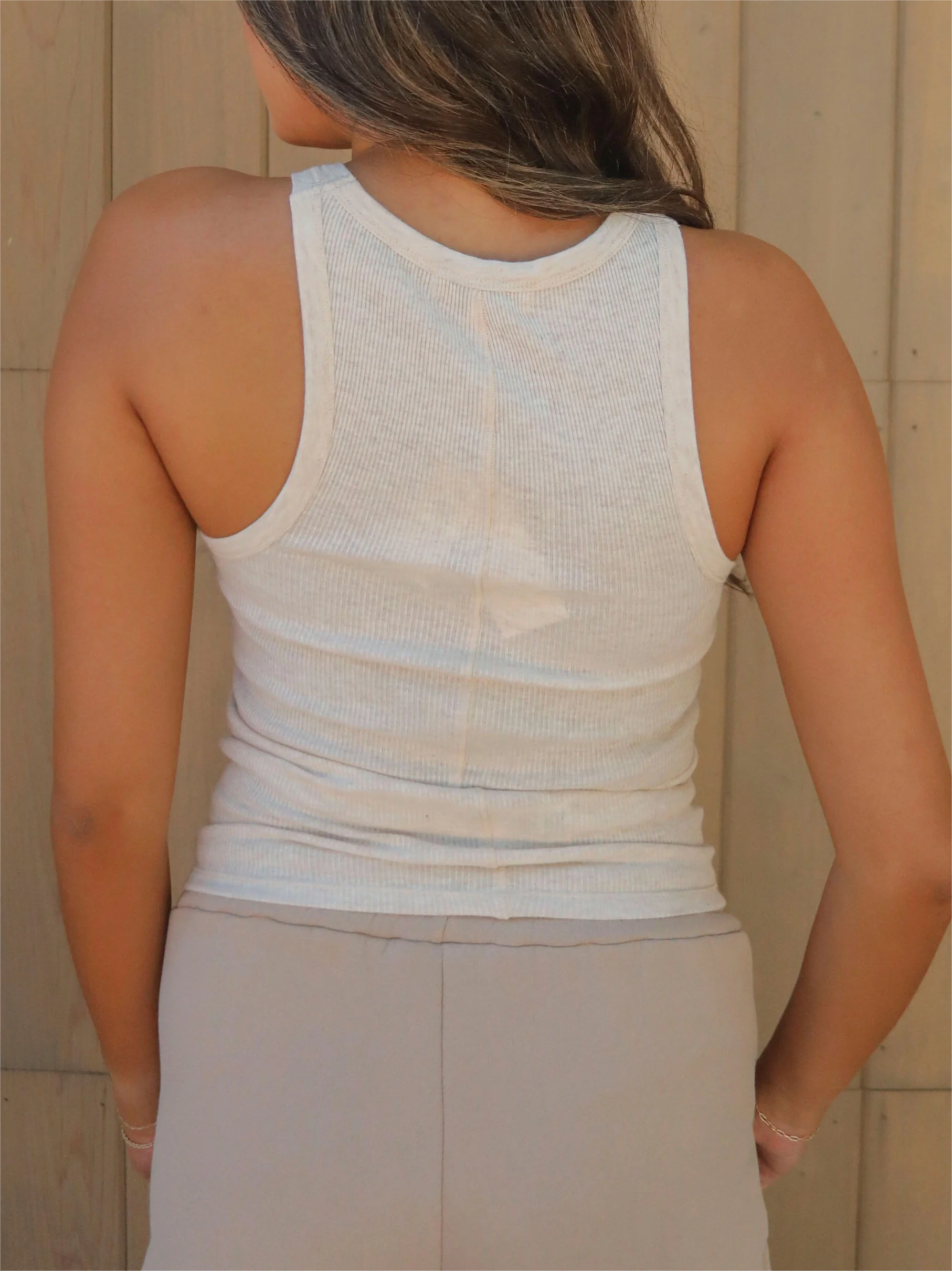 Z Supply: Torren Rib Tank - Light Oatmeal