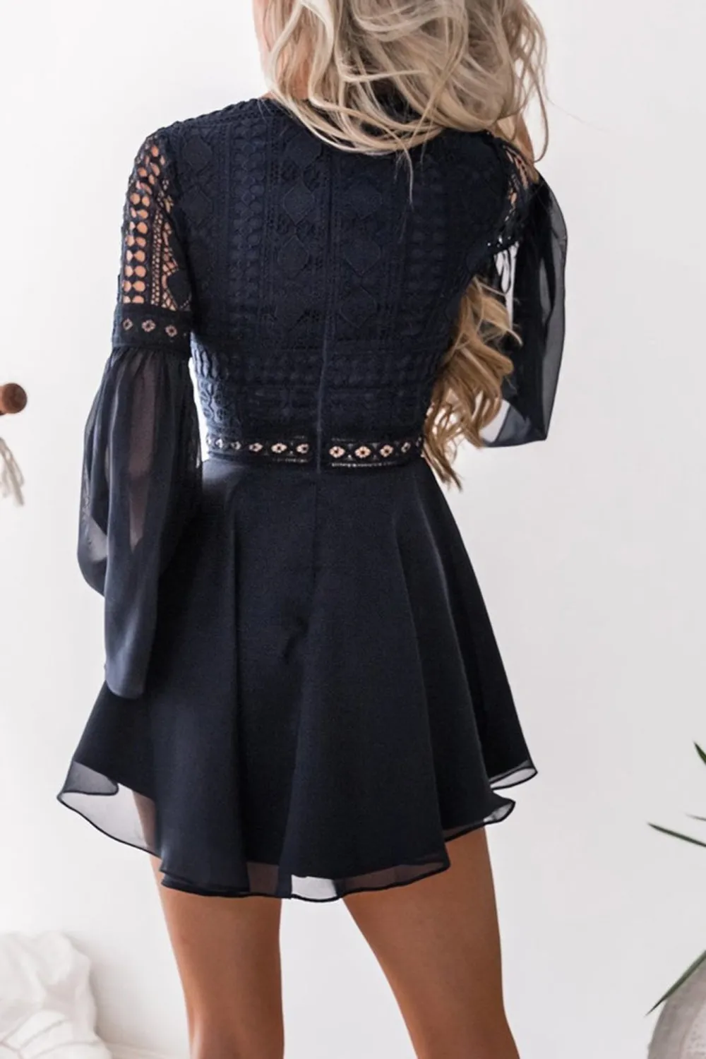 Alyse Dress (Navy) - BEST SELLING