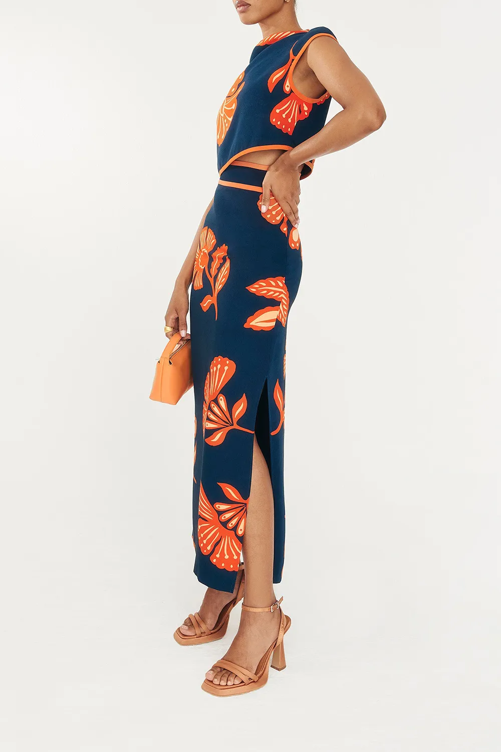 Artistic Leaf Dune Skirt