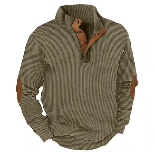 Men's Outdoor Casual Stand Collar Long Sleeve Sweatshirt