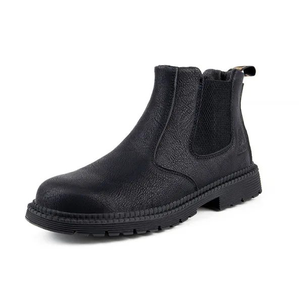 Steel Toe Slip-on Men's Waterproof Chelsea Boots