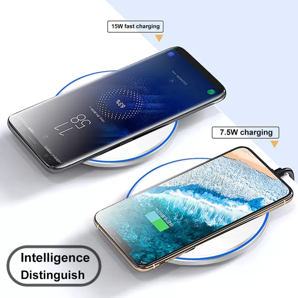 Hot selling new style, 15W fast induction wireless charger, thin mirror, suitable for Apple 12 mobile phone