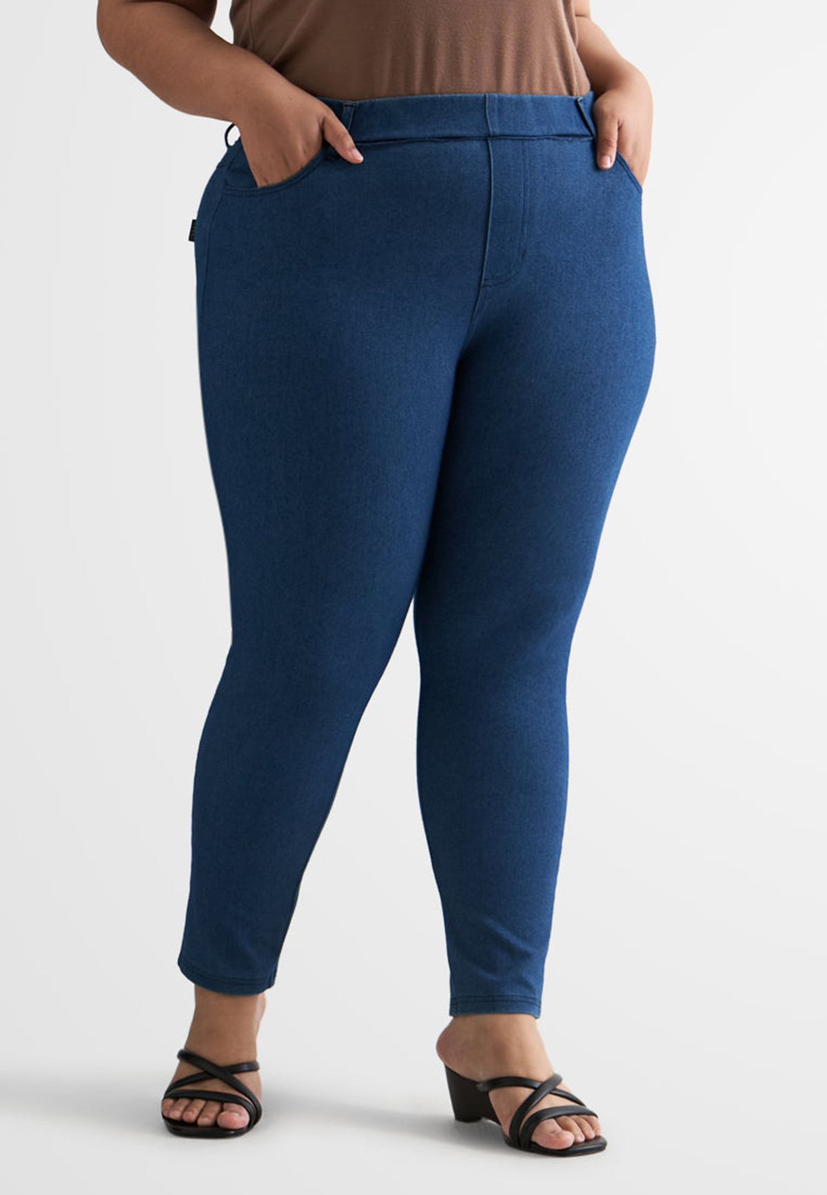 Ankle Length Jeggings - Blue