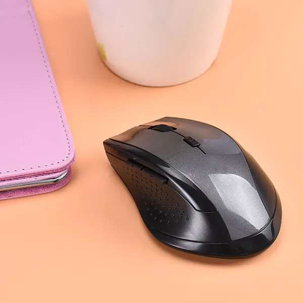 2.4GHz Wireless Optical Gaming Mouse Mice Gray Portable Ergonomic Computer Silent PC Desktop Laptop Accessories