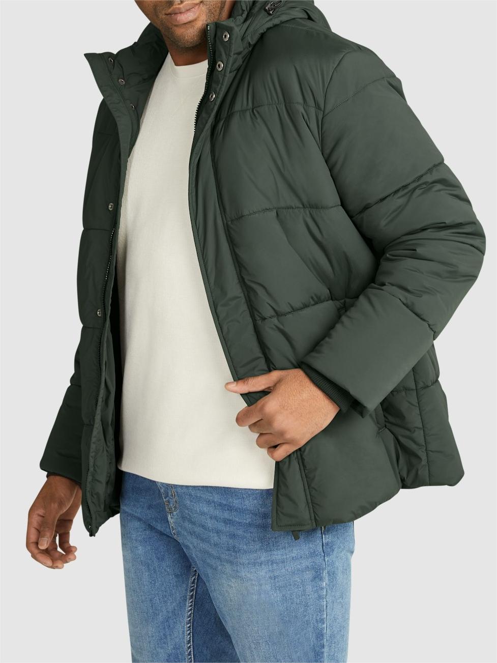 DARK GREEN MARSDEN PUFFER JACKET