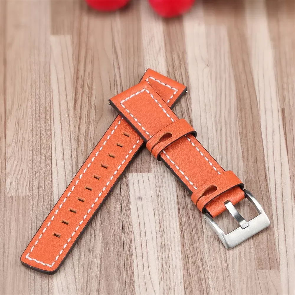 Replacement Watch Leather Band Wrist Strap For Sasung Galaxy Watch 42mm Quick Release SmartWatch Support Accessories