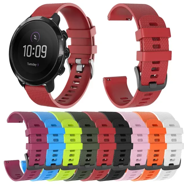 Small Silicone WatchBand WristStrap Bracelet Replacement ForUUNTO 3 Fitness Sports Colorful Wristband SmartWatchs Accessories