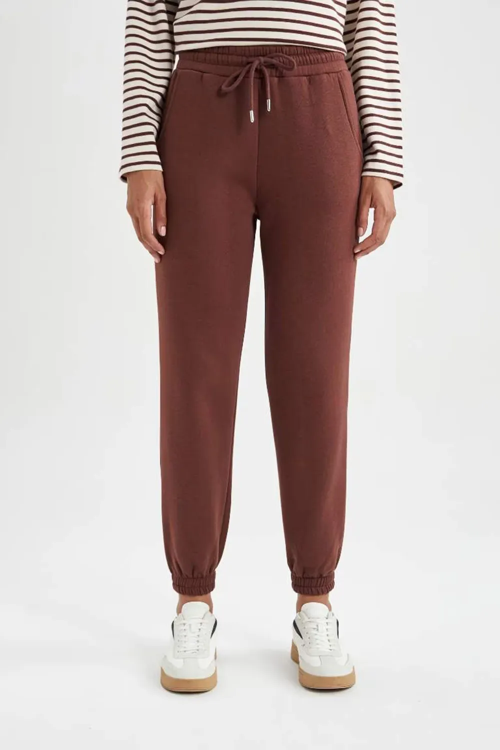 jogger With Pockets Thick Sweatshirt Fabric Trousers