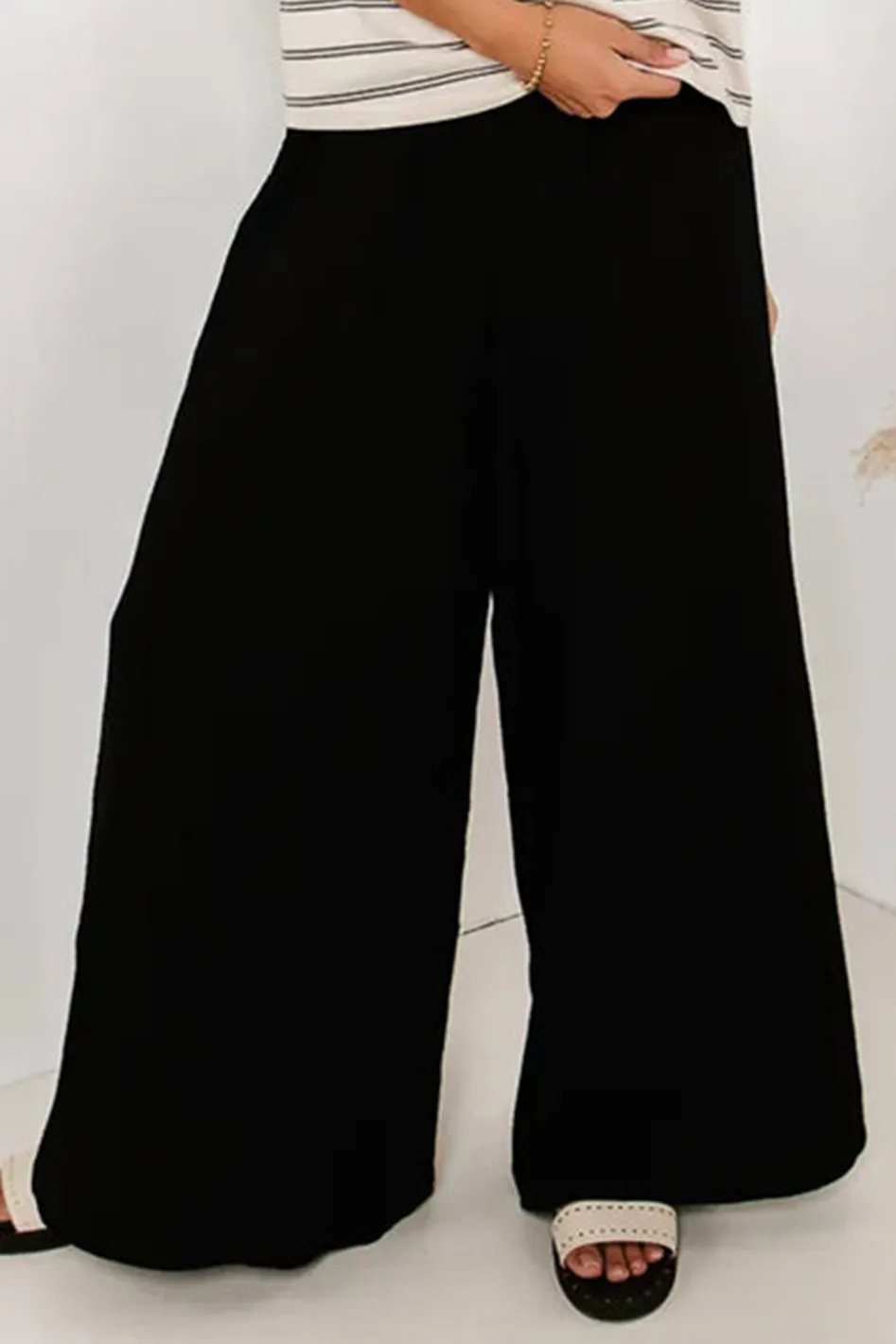 BRANDI WIDE LEG PANTS IN BLACK