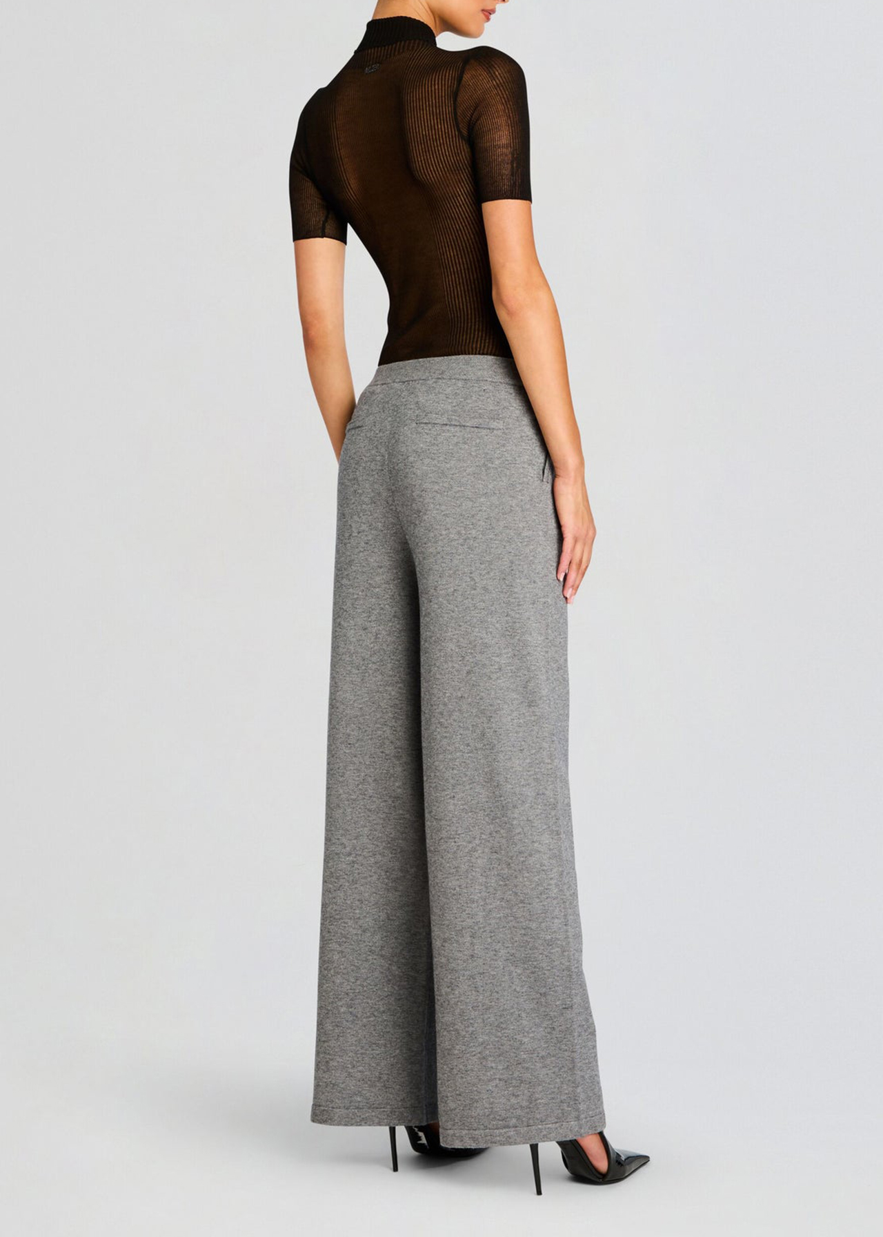 Alya Knit Pleated Trousers