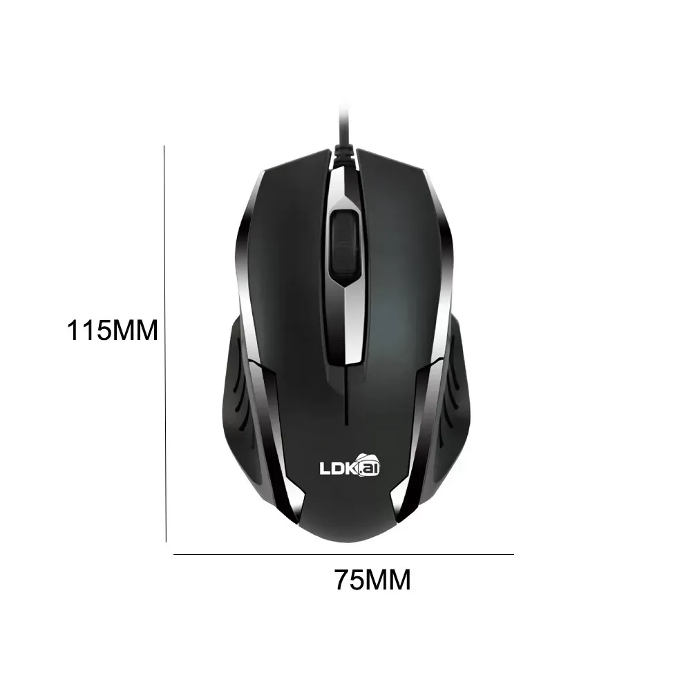 Mini Optical Mice USB 3D Wired Gaming 1200dpi Mouse Portable Ergonomic Computer Silent PC Gamer Desktop Laptop Accessories