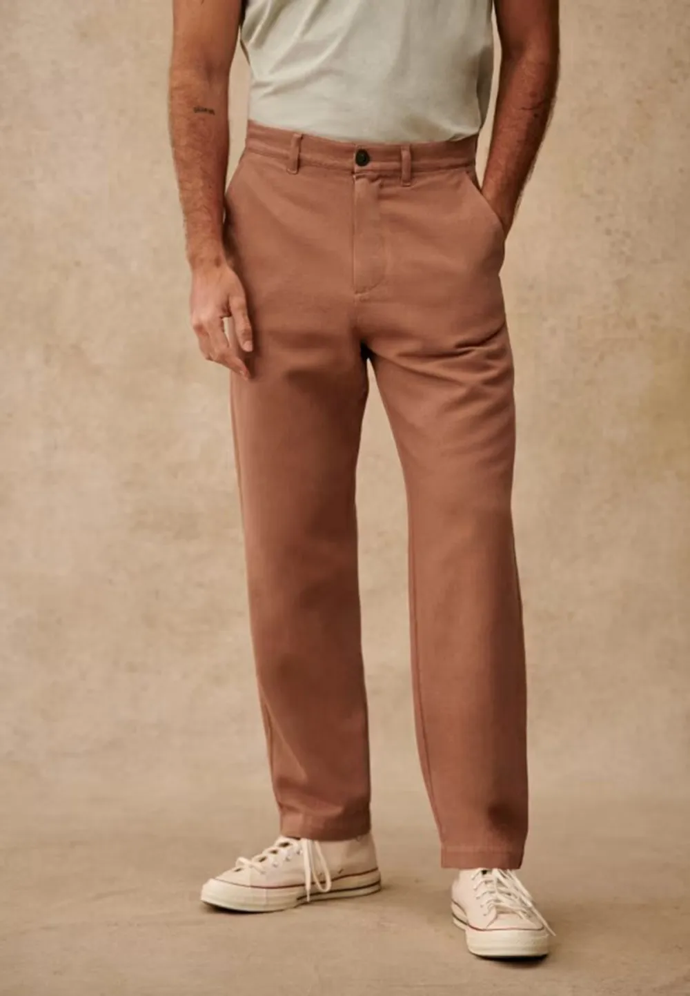 Hubbell Straight Pants-Old Pink Denim