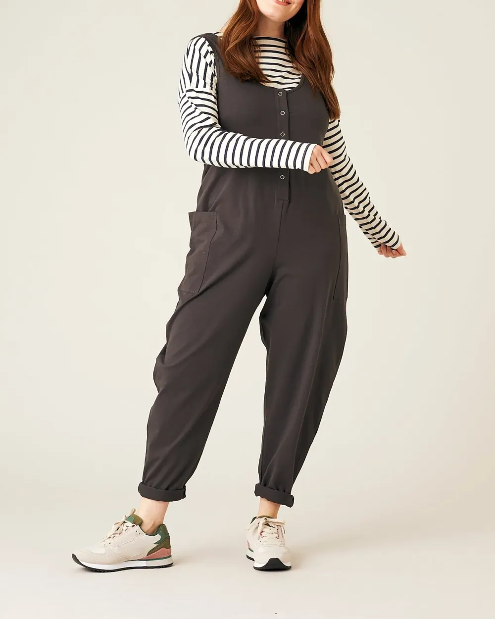 CASUAL STYLE JUMPSUIT - SLATE