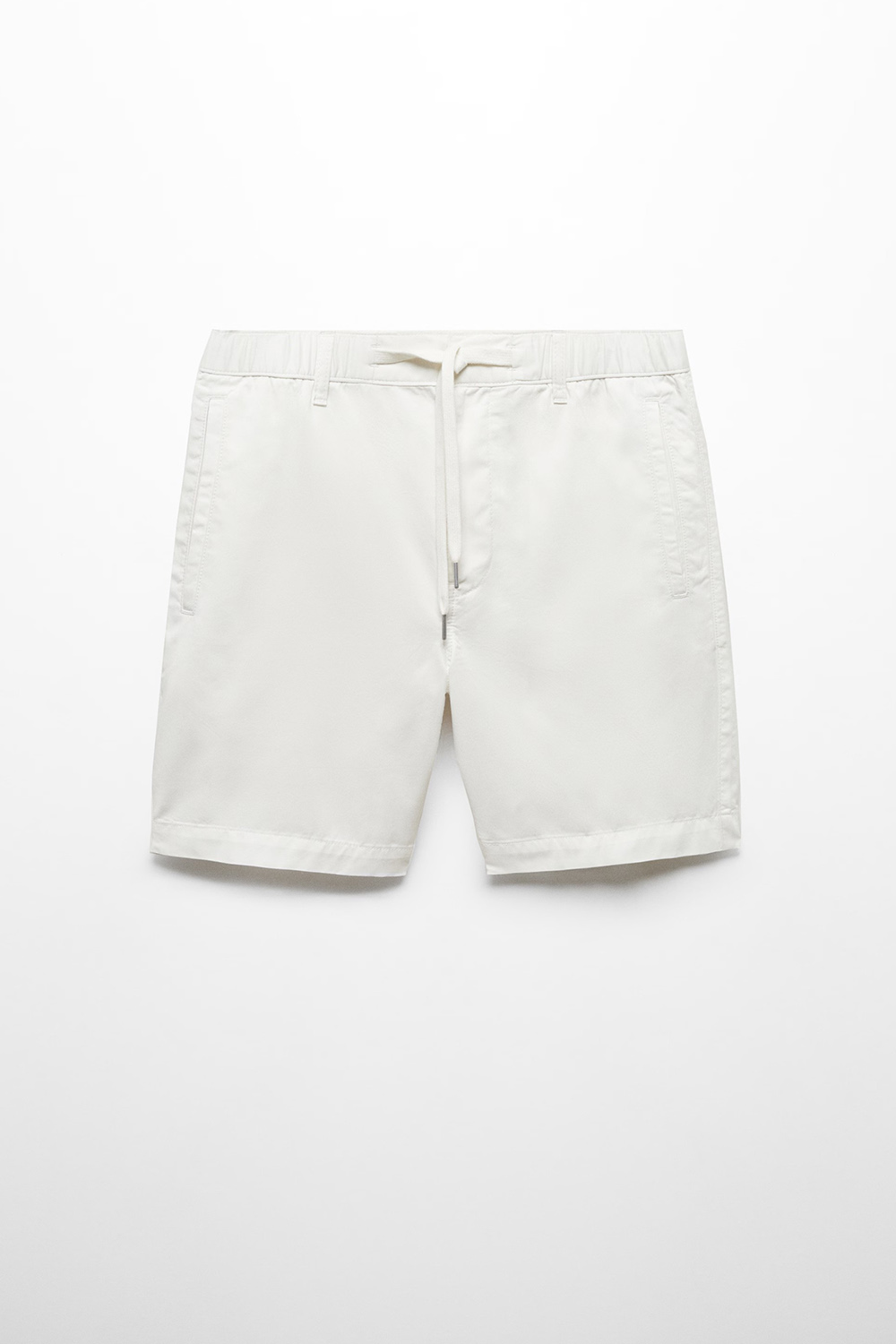 100% cotton drawstring bermuda shorts