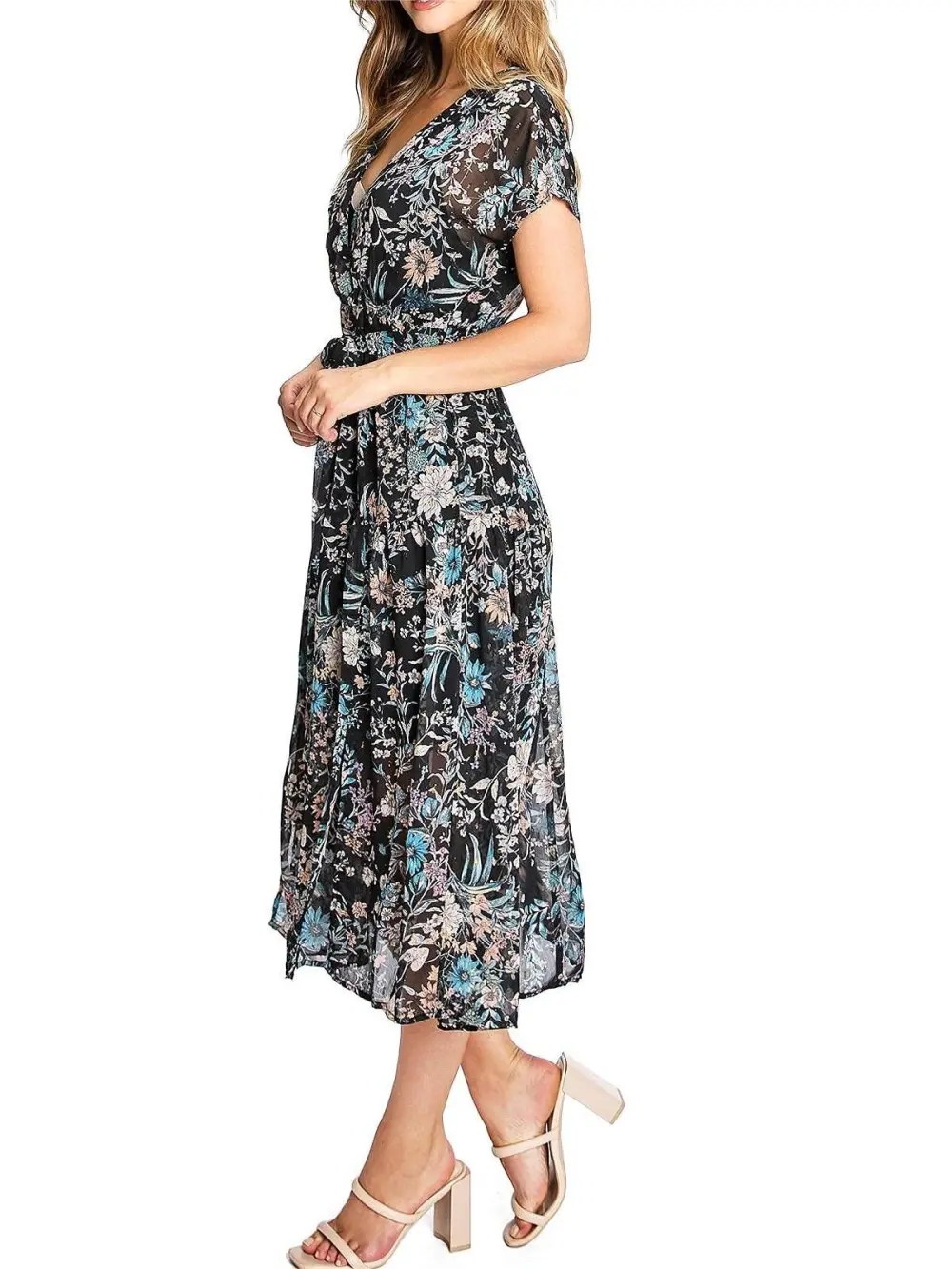 Carina Floral Midi Dress