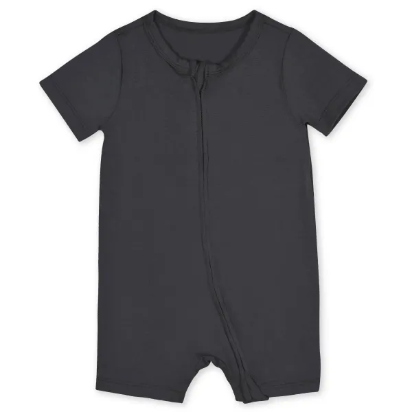 Baby Shadow Buttery Soft Viscose Made from Eucalyptus Snug Fit Romper