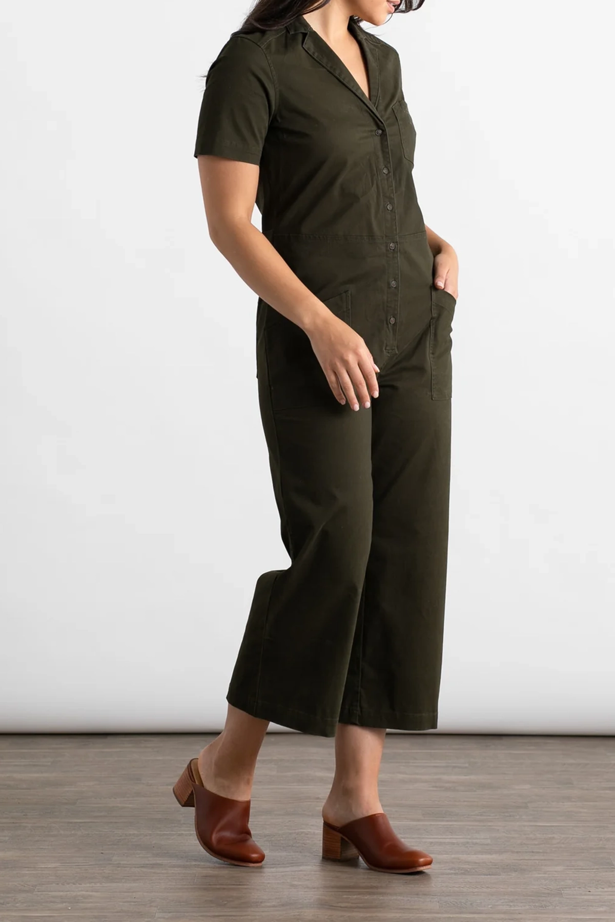 The Lou Utility V-neck Jumpsuit