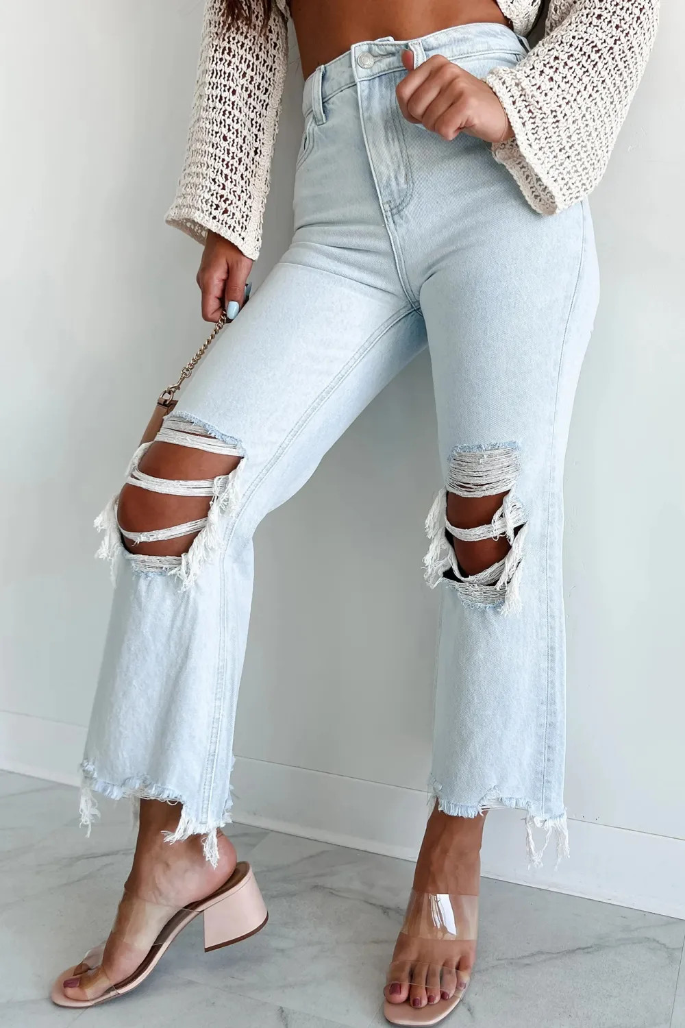 High Rise Crop Flare Vervet Jeans