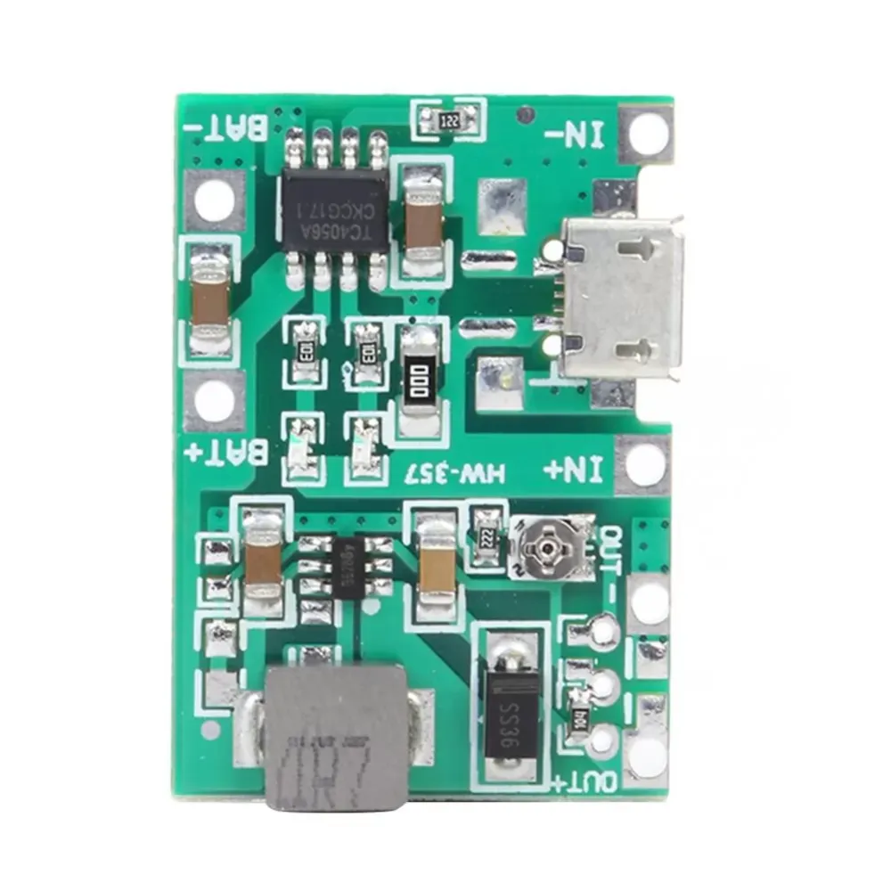 DC 3.7V 9V 5V 2A Adjustable Multimeter 18650 Battery Step Up Integrated Module Counterclockwise Rotating Boost Of Positioner