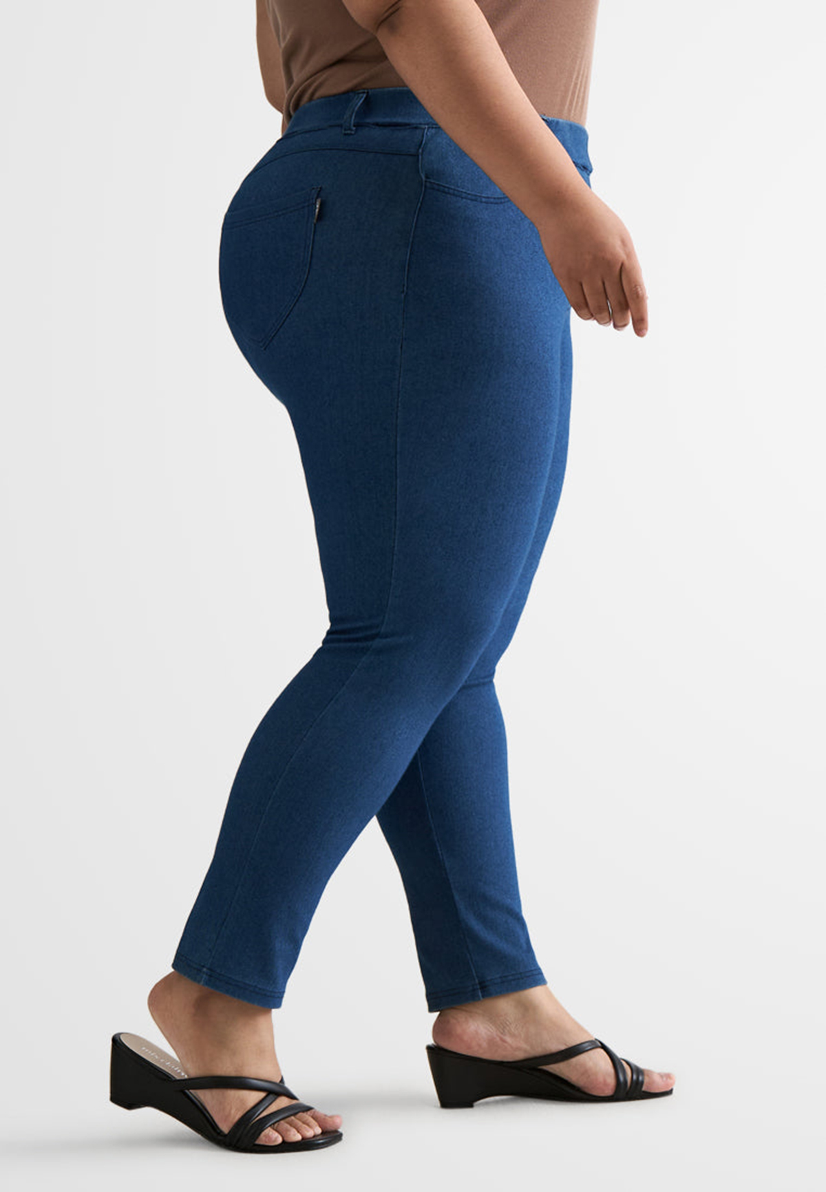 Ankle Length Jeggings - Blue