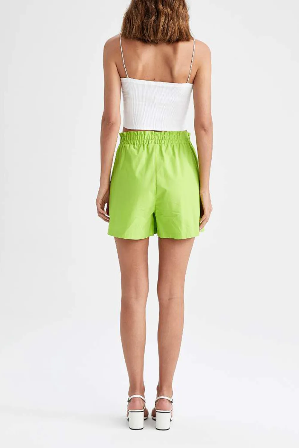 Paperbag Fit Mini Shorts