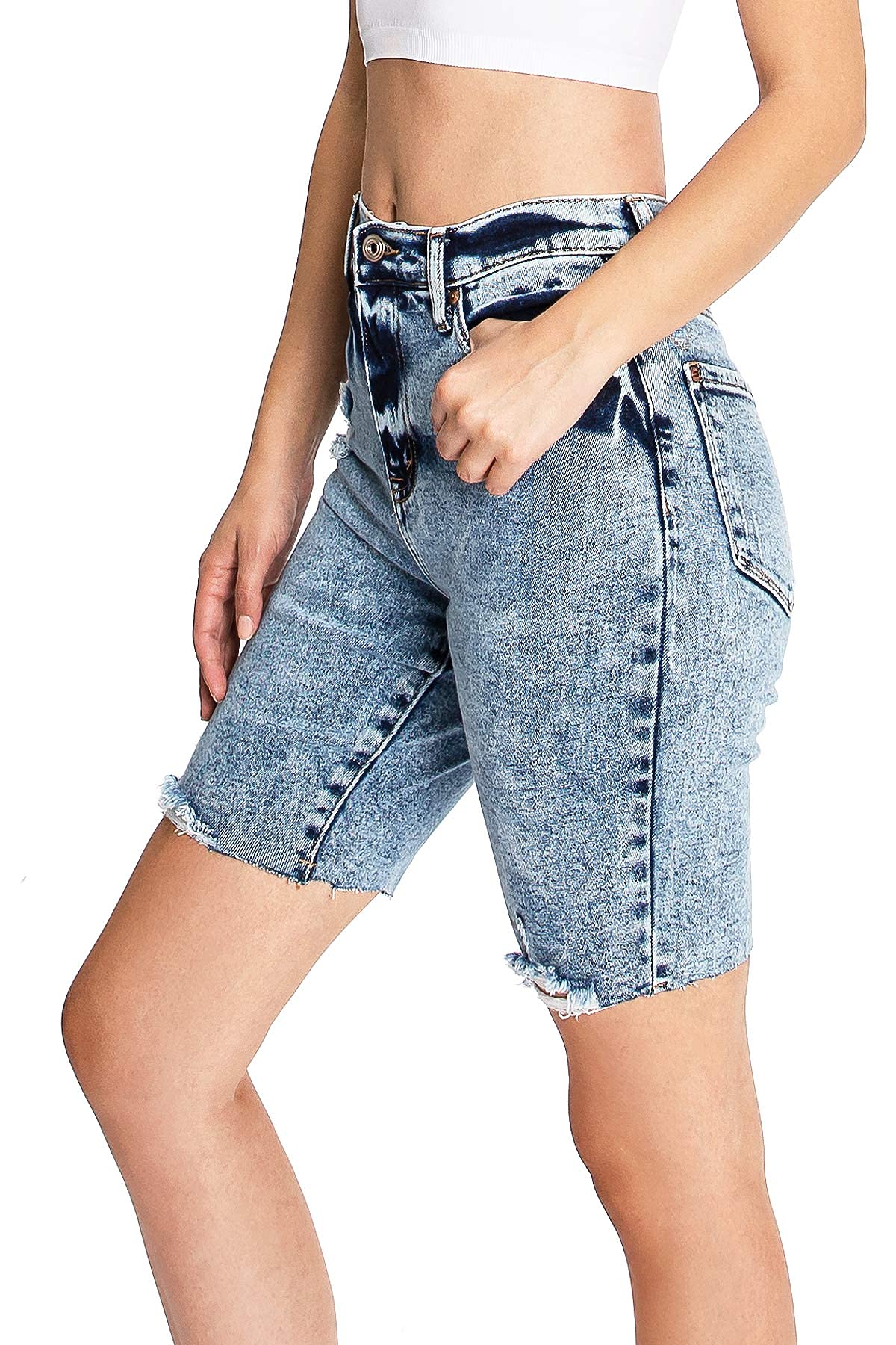 Cutoff Bermuda Shorts