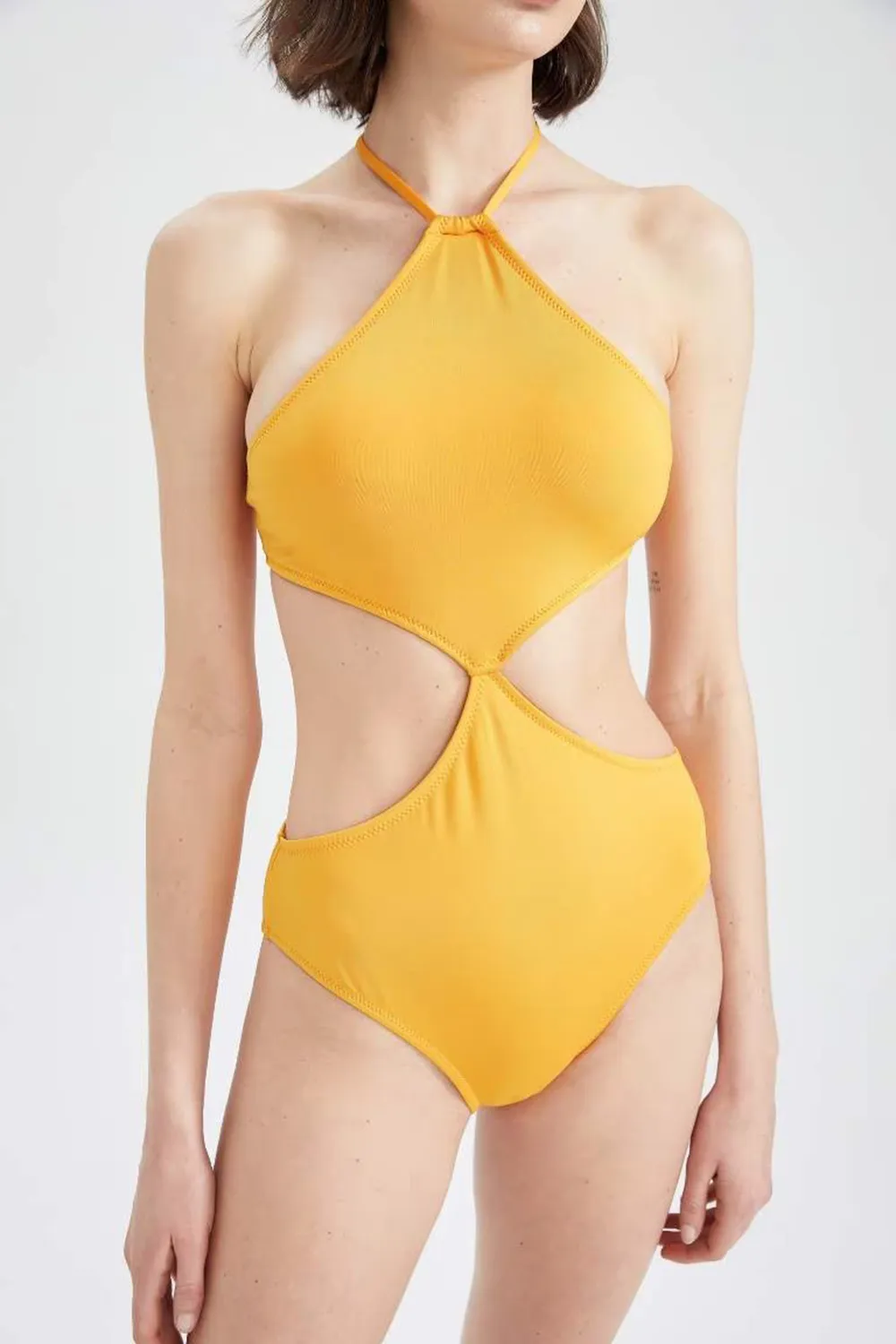 Regular Fit Cut Out Swimsuit