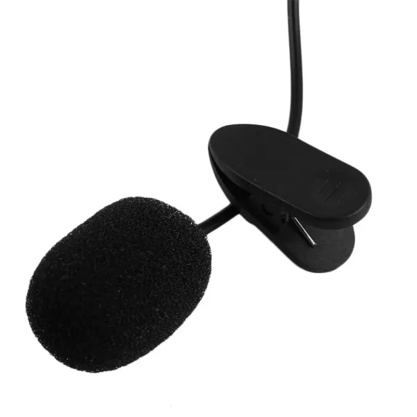 Microphone clip-on lapel lavalier microphone 3.5mm jack for iphone smartphone recording pc