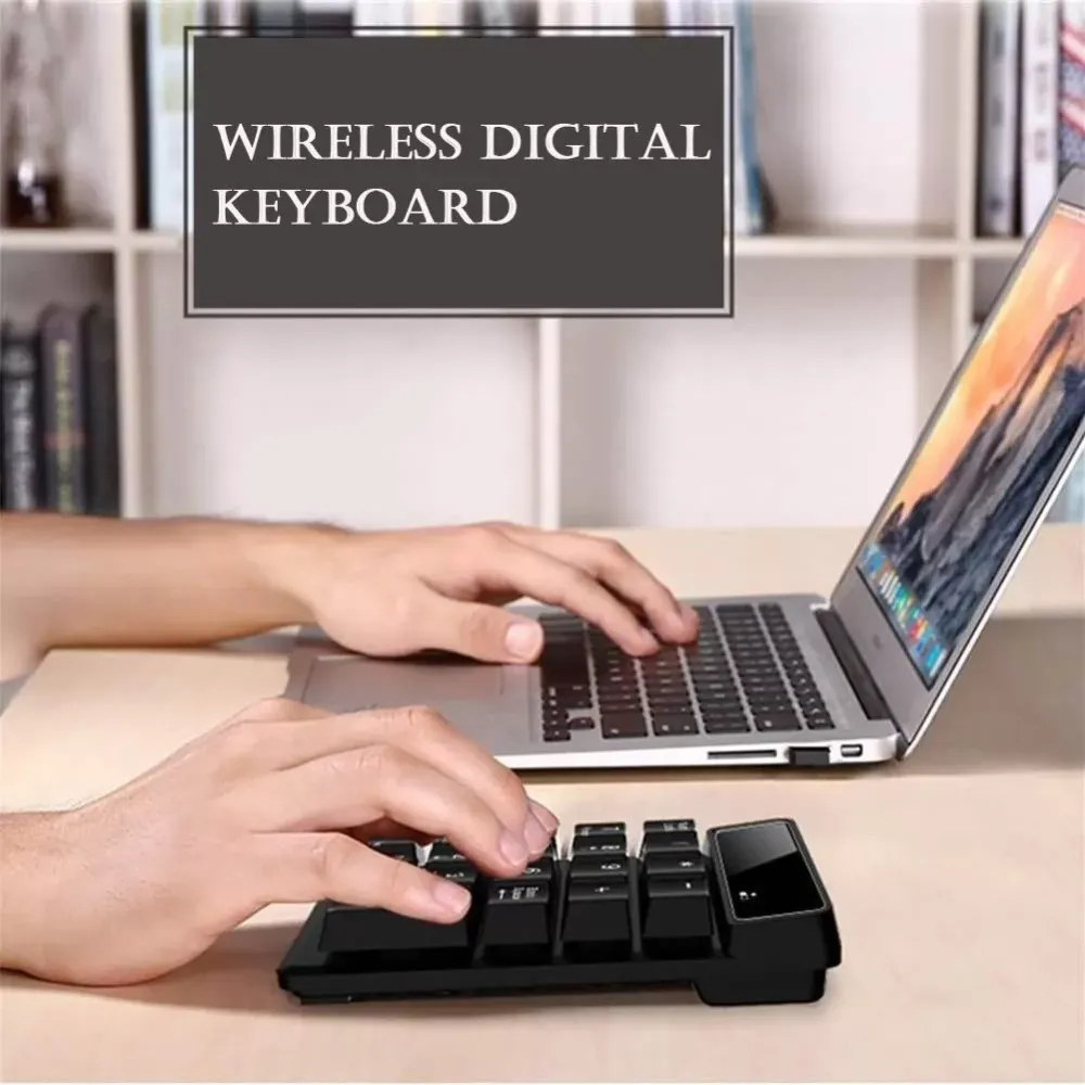 New 19 Keys Blueooth Wire/Wireless Numeric Keyboard Mini Numpad Key Digital Wireless Keyboard For Financial Accounting Keypad