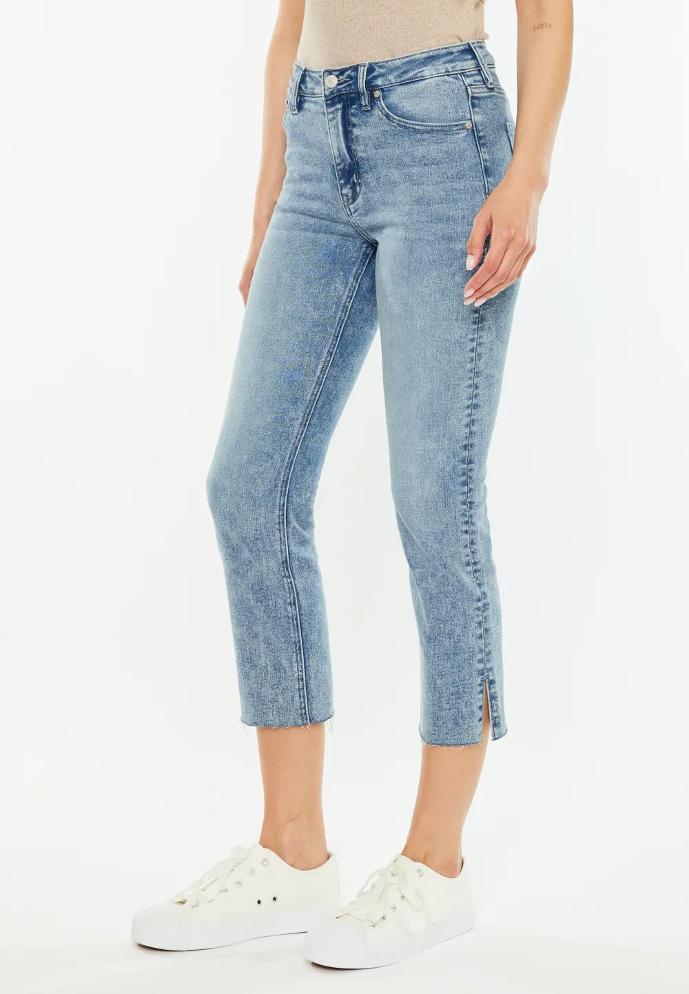 KanCan™ High Rise Straight Cropped Jean