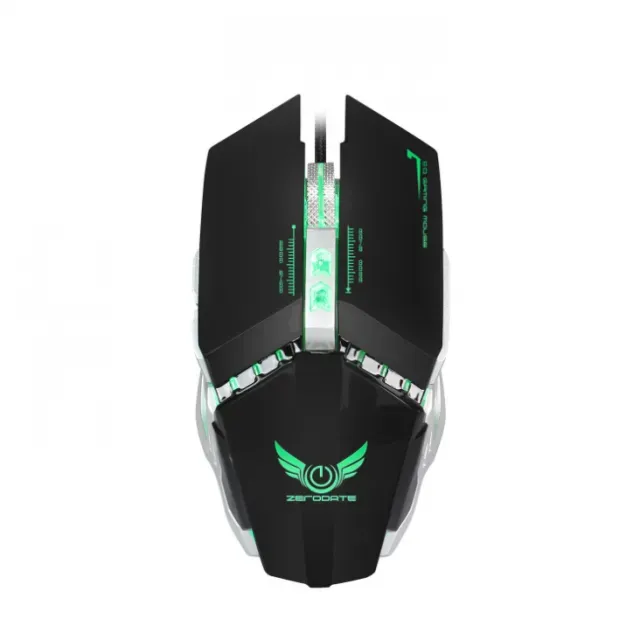 Ergonomic design 3200dpi 7-Key programmable professional game mouse, led dazzling luminous, suitable for laptop and pc