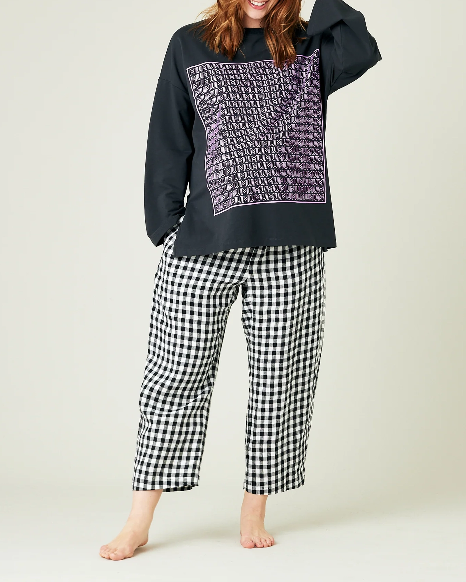 ULTIMATE PJ TROUSERS - BLACK AND WHITE GINGHAM