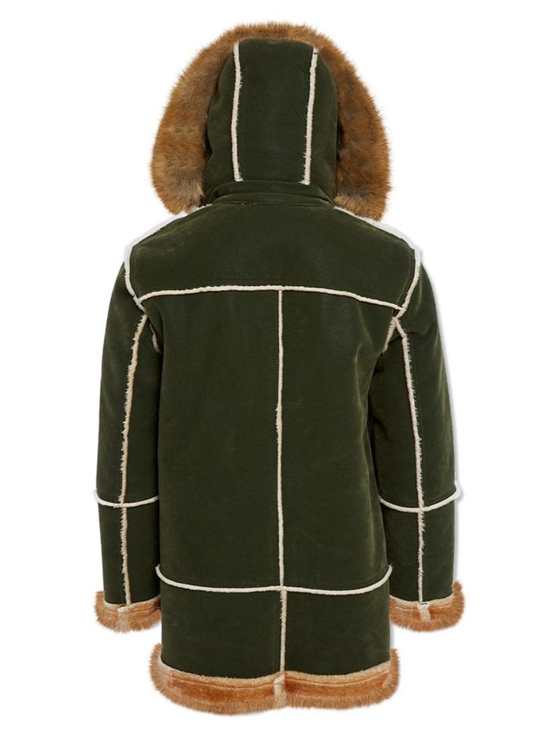 Men's Green Shearling Jacket