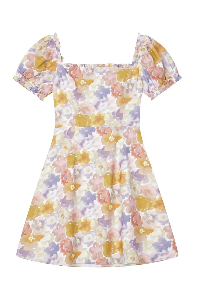 Maisy Dress - Watercolor