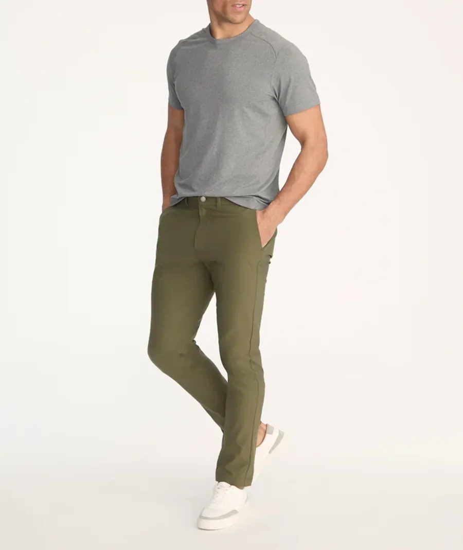 Olive Green Men's Business Trousers