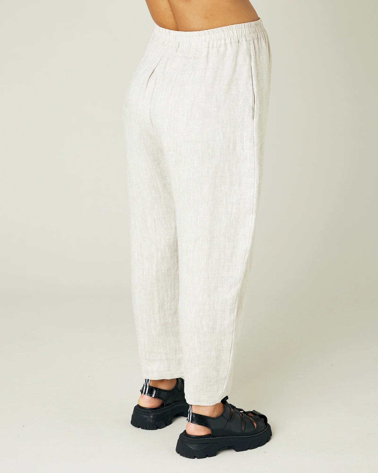 NATURAL LINEN TROUSERS