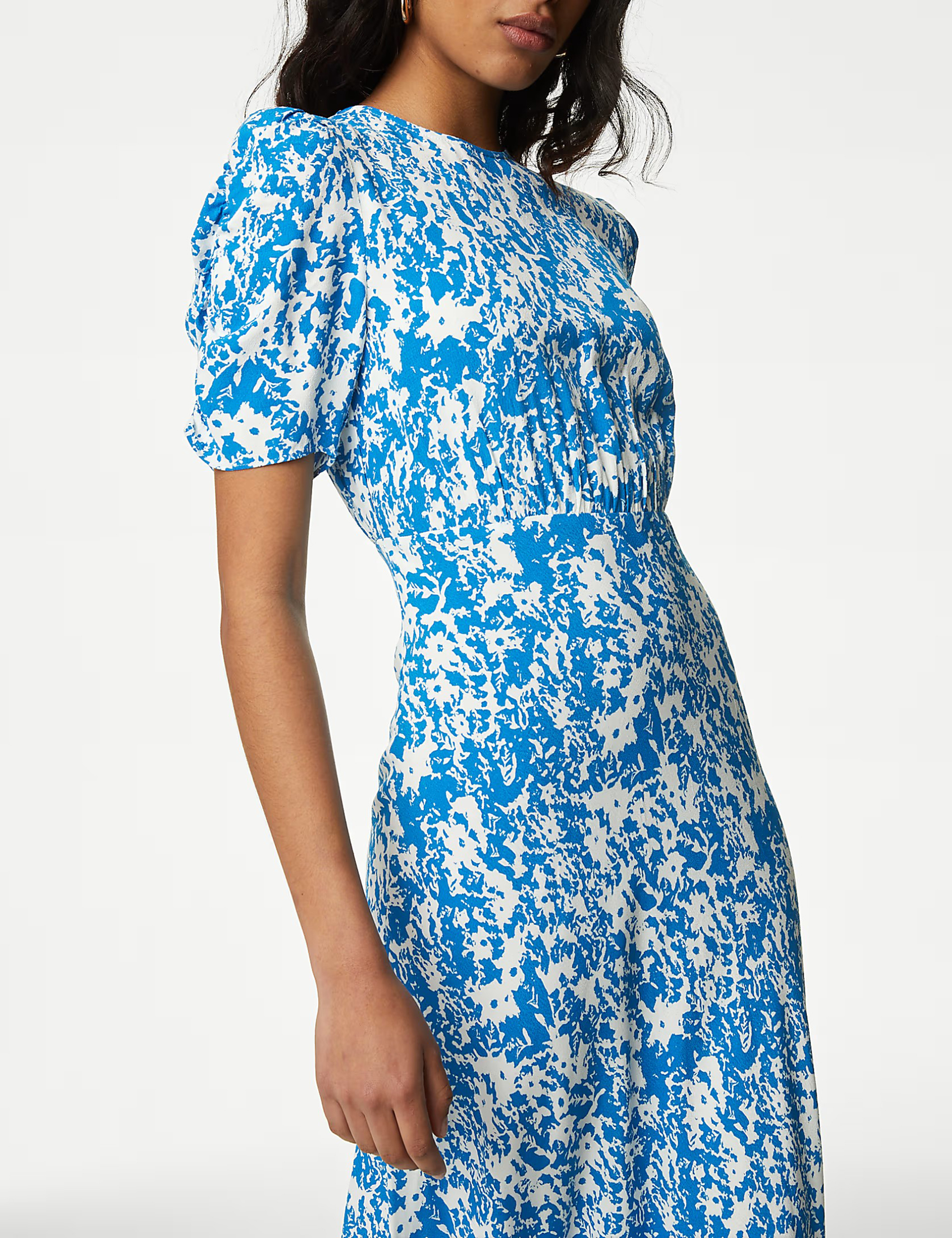 Printed Midaxi Tea Dress